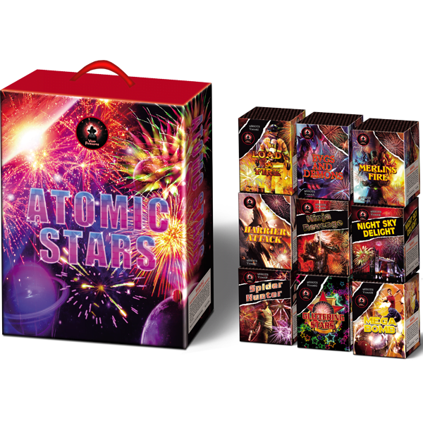 Atomic Stars firework cake pack
